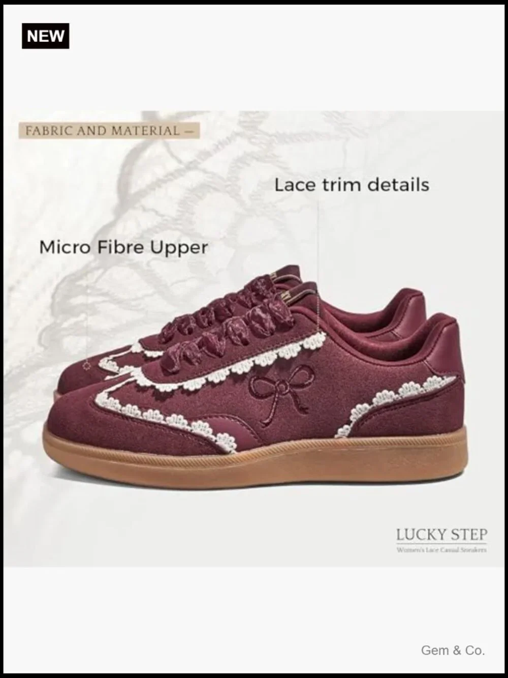 Organza Lace-Up Fashion Sneakers with Bow Detail